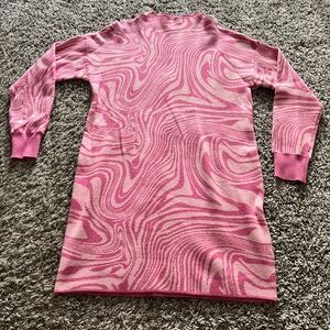 GB girls size small pink sweater dress